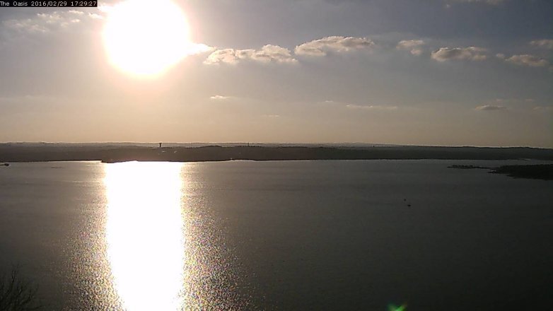 Lake Travis webcam, February 29, 2016 4:35 PM CT