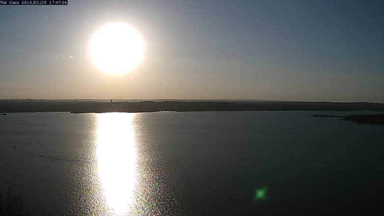 Lake Travis webcam, February 29, 2016 4:55 PM CT