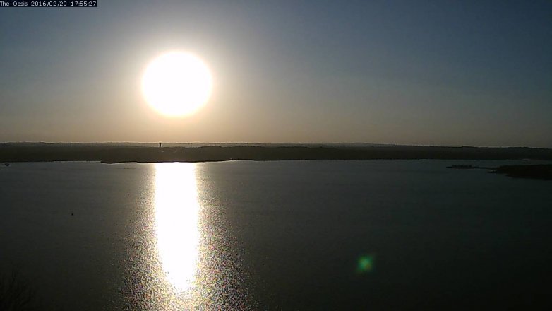 Lake Travis webcam, February 29, 2016 5:00 PM CT