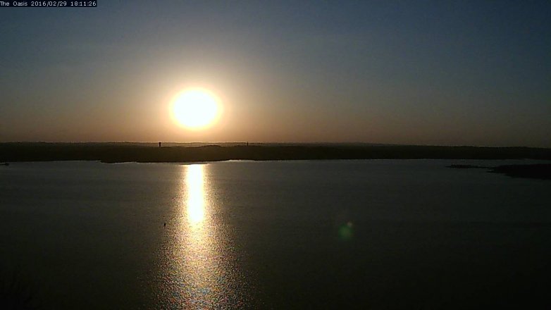 Lake Travis webcam, February 29, 2016 5:20 PM CT
