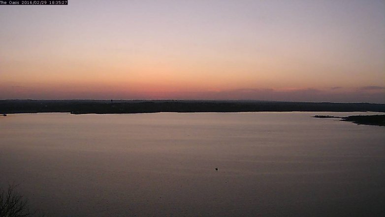 Lake Travis webcam, February 29, 2016 5:40 PM CT