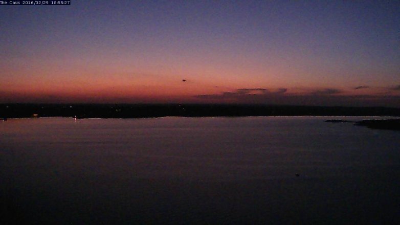 Lake Travis webcam, February 29, 2016 6:00 PM CT