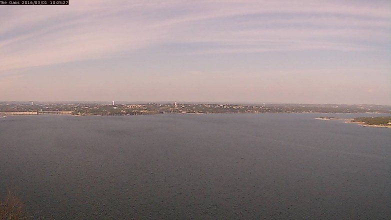 Lake Travis webcam, March 1, 2016 9:15 AM CT