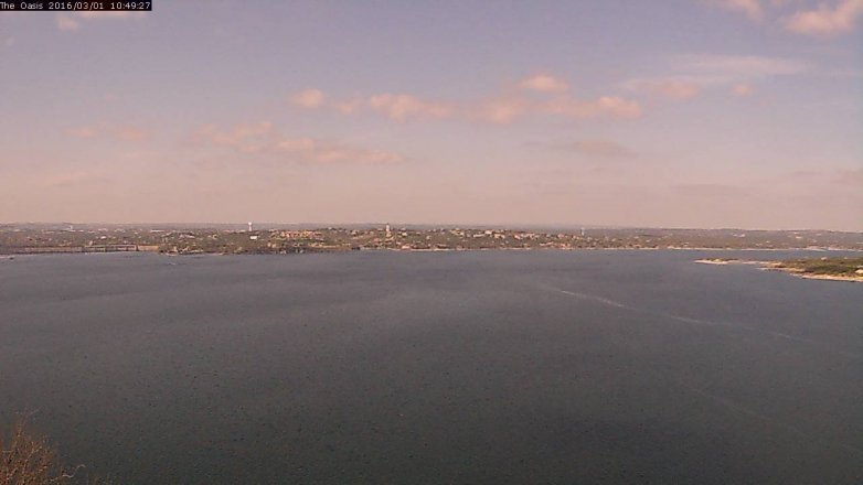 Lake Travis webcam, March 1, 2016 9:55 AM CT