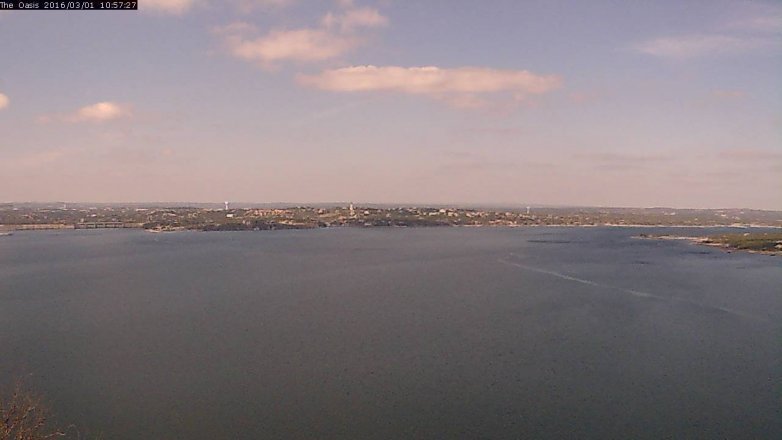 Lake Travis webcam, March 1, 2016 10:05 AM CT