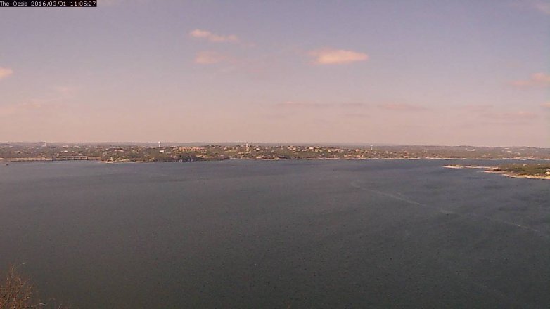 Lake Travis webcam, March 1, 2016 10:15 AM CT