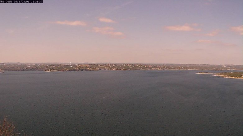 Lake Travis webcam, March 1, 2016 10:25 AM CT