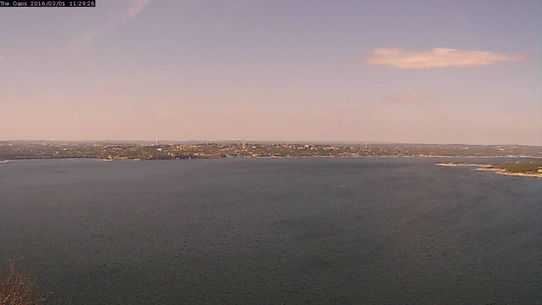 Lake Travis webcam, March 1, 2016 10:35 AM CT