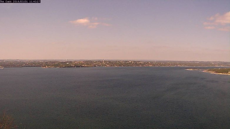 Lake Travis webcam, March 1, 2016 10:50 AM CT