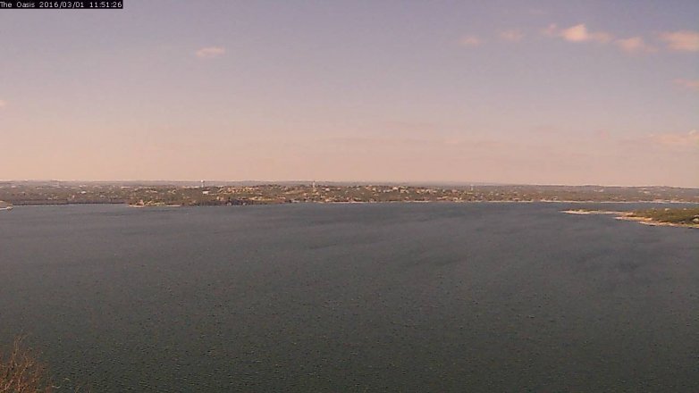 Lake Travis webcam, March 1, 2016 11:00 AM CT