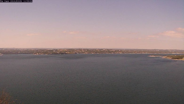 Lake Travis webcam, March 1, 2016 11:05 AM CT