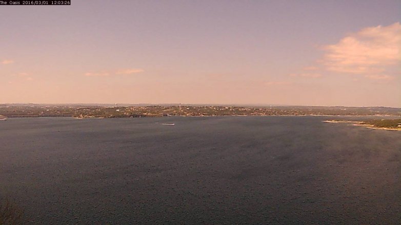 Lake Travis webcam, March 1, 2016 11:10 AM CT