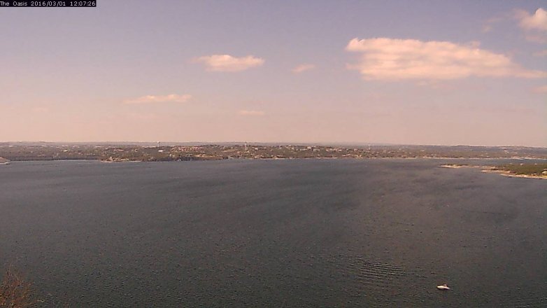 Lake Travis webcam, March 1, 2016 11:15 AM CT