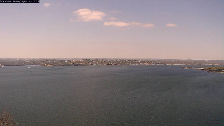 Lake Travis webcam, March 1, 2016 11:20 AM CT
