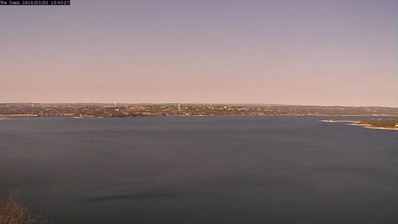 Lake Travis webcam, March 2, 2016 9:50 AM CT