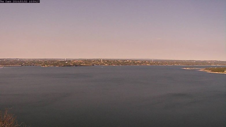 Lake Travis webcam, March 2, 2016 10:05 AM CT