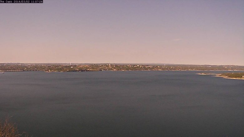 Lake Travis webcam, March 2, 2016 10:15 AM CT