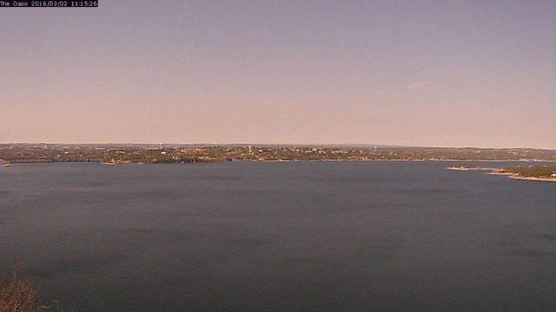 Lake Travis webcam, March 2, 2016 10:20 AM CT
