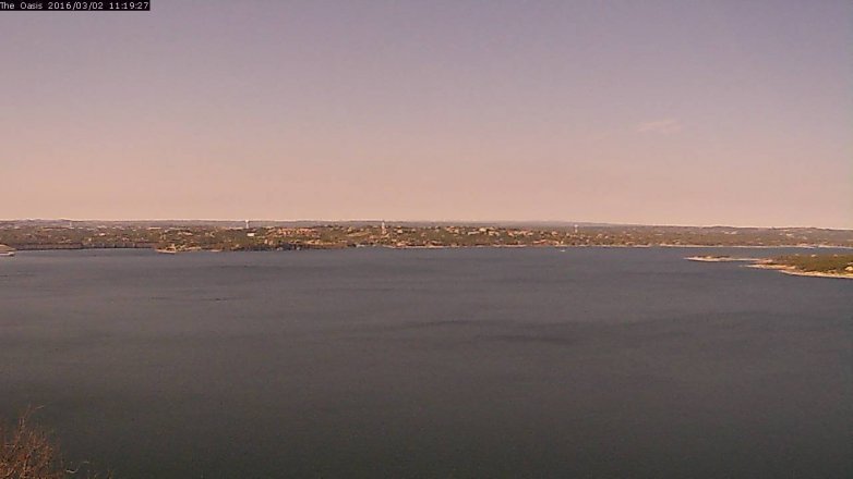 Lake Travis webcam, March 2, 2016 10:25 AM CT