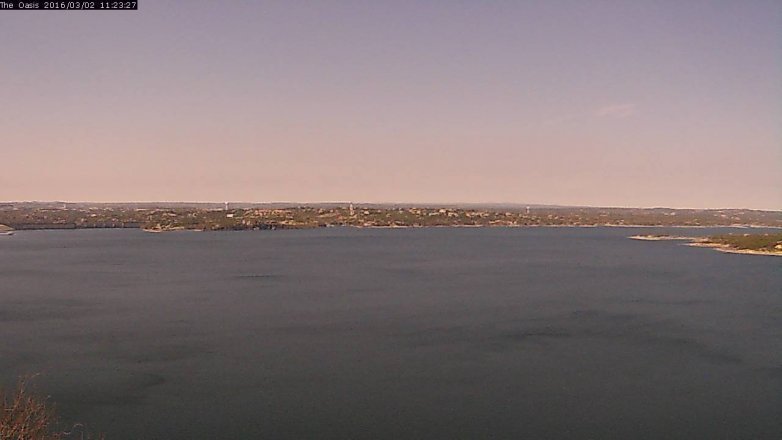 Lake Travis webcam, March 2, 2016 10:30 AM CT