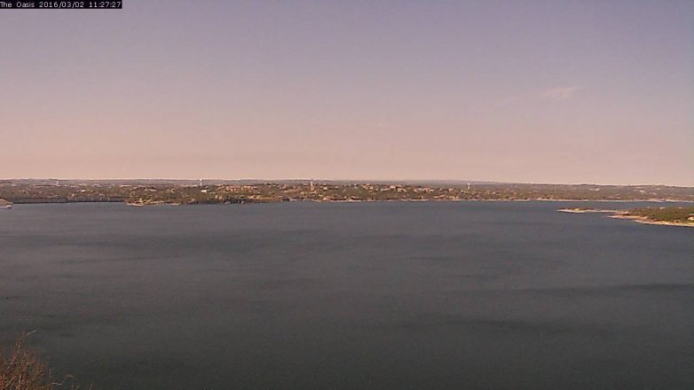 Lake Travis webcam, March 2, 2016 10:35 AM CT