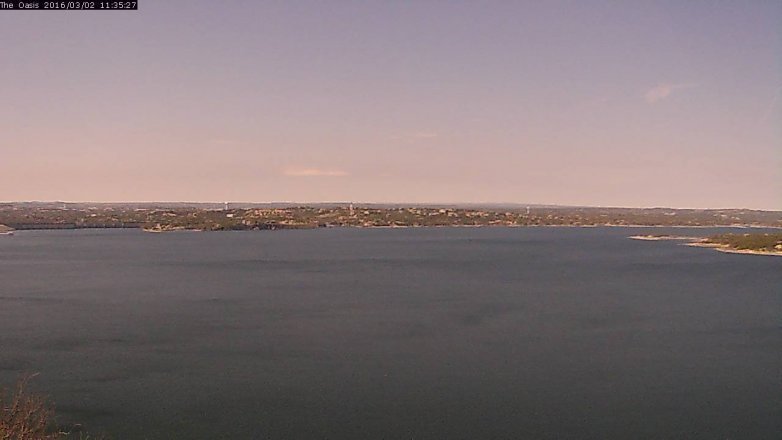 Lake Travis webcam, March 2, 2016 10:40 AM CT