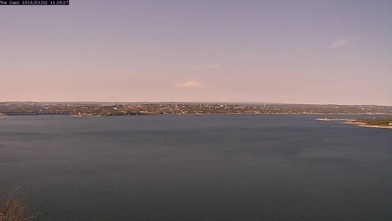 Lake Travis webcam, March 2, 2016 10:45 AM CT