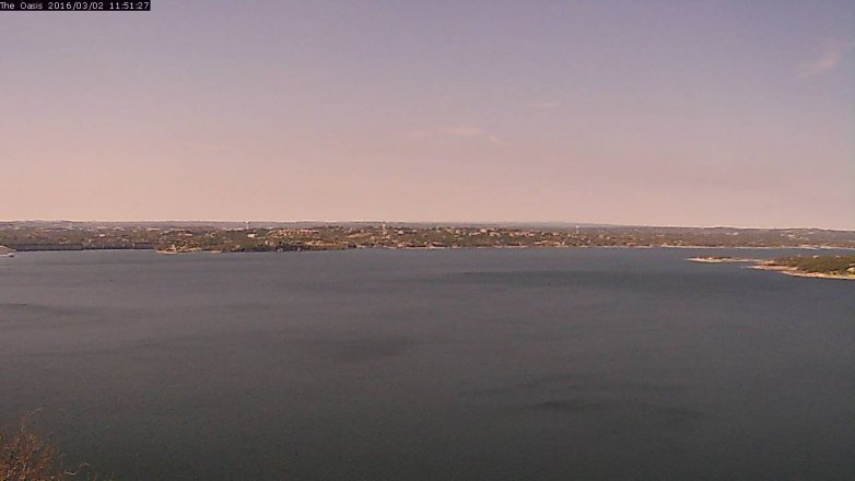 Lake Travis webcam, March 2, 2016 10:55 AM CT