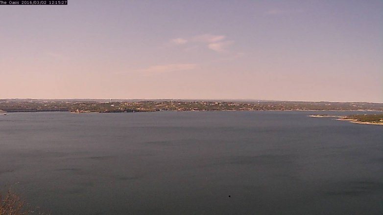 Lake Travis webcam, March 2, 2016 11:20 AM CT