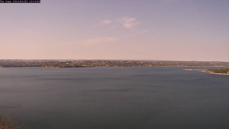 Lake Travis webcam, March 2, 2016 11:25 AM CT