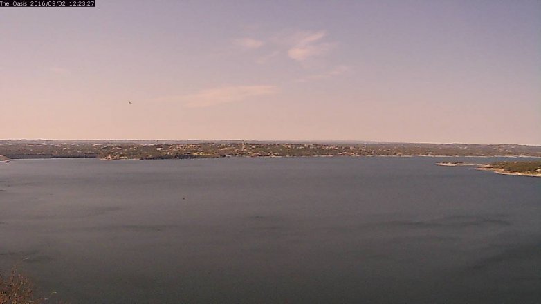 Lake Travis webcam, March 2, 2016 11:30 AM CT