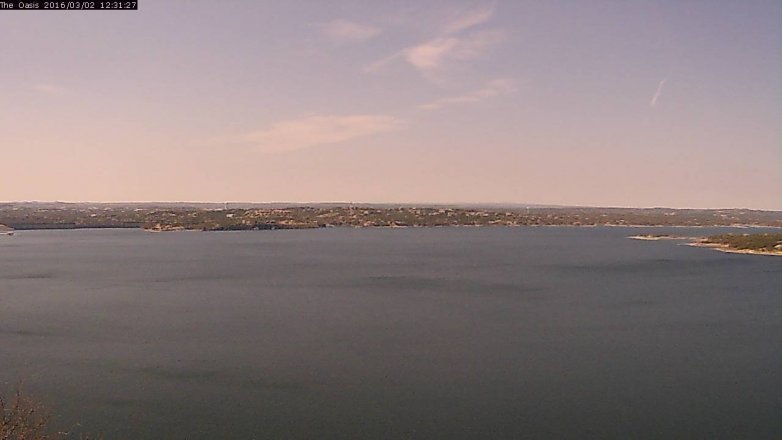 Lake Travis webcam, March 2, 2016 11:40 AM CT