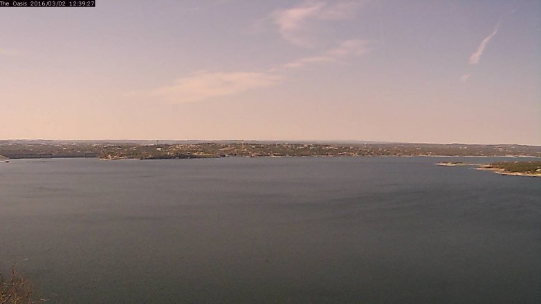 Lake Travis webcam, March 2, 2016 11:45 AM CT