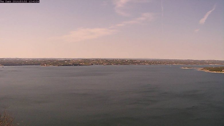 Lake Travis webcam, March 2, 2016 11:50 AM CT