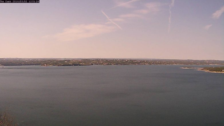 Lake Travis webcam, March 2, 2016 11:55 AM CT