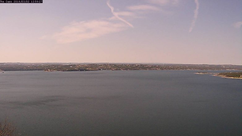 Lake Travis webcam, March 2, 2016 12:05 PM CT