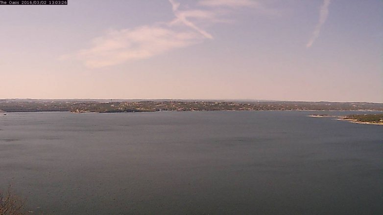 Lake Travis webcam, March 2, 2016 12:10 PM CT