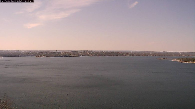 Lake Travis webcam, March 2, 2016 12:35 PM CT