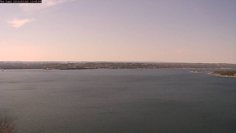 Lake Travis webcam, March 2, 2016 12:55 PM CT