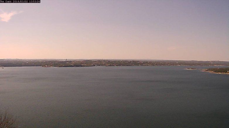 Lake Travis webcam, March 2, 2016 1:00 PM CT