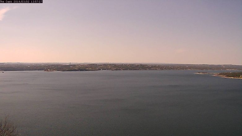 Lake Travis webcam, March 2, 2016 1:05 PM CT