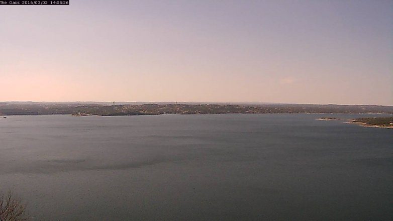 Lake Travis webcam, March 2, 2016 1:10 PM CT
