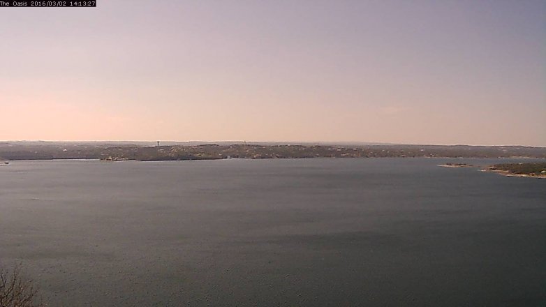 Lake Travis webcam, March 2, 2016 1:20 PM CT