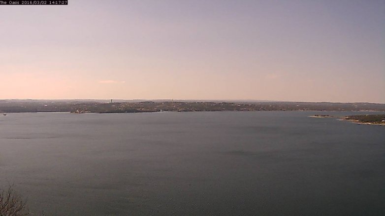 Lake Travis webcam, March 2, 2016 1:25 PM CT