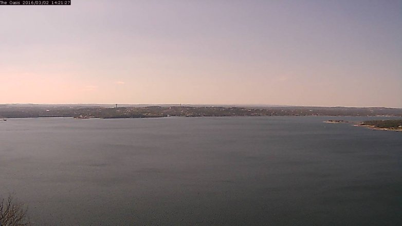 Lake Travis webcam, March 2, 2016 1:30 PM CT