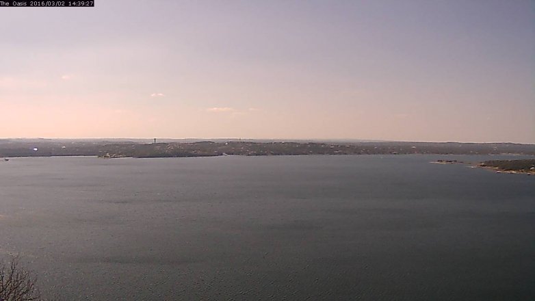 Lake Travis webcam, March 2, 2016 1:45 PM CT