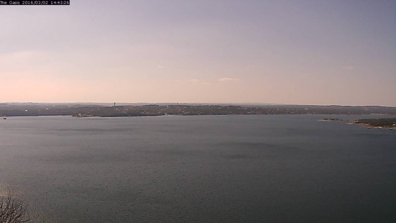 Lake Travis webcam, March 2, 2016 1:50 PM CT