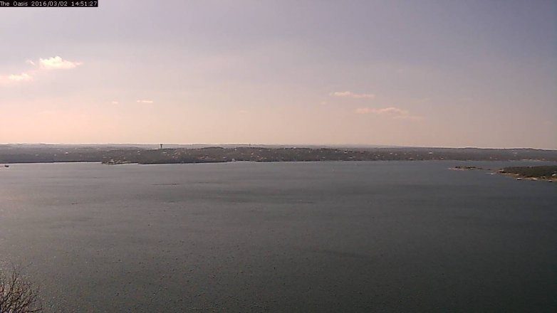 Lake Travis webcam, March 2, 2016 2:00 PM CT