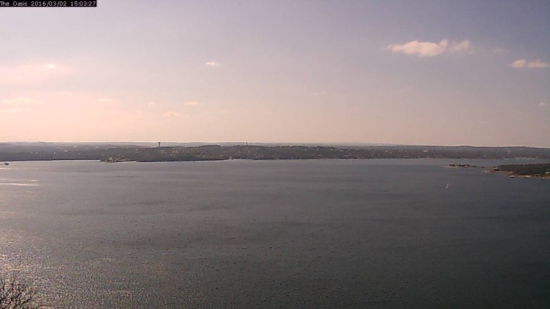 Lake Travis webcam, March 2, 2016 2:10 PM CT