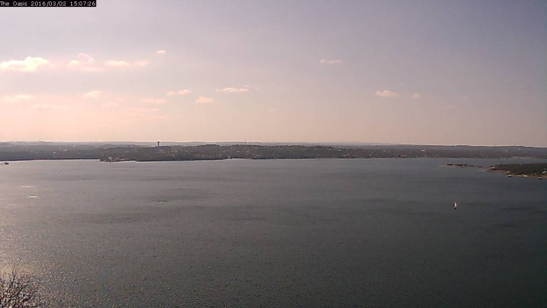 Lake Travis webcam, March 2, 2016 2:15 PM CT